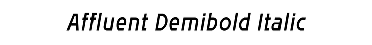 Affluent Demibold Italic