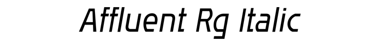 Affluent Rg Italic