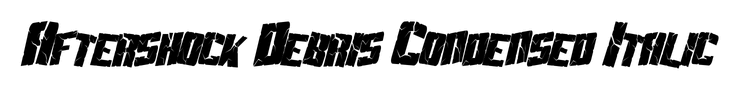 Aftershock Debris Condensed Italic