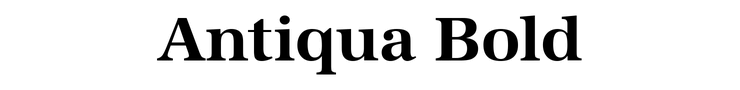 Antiqua Bold