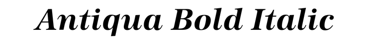 Antiqua Bold Italic