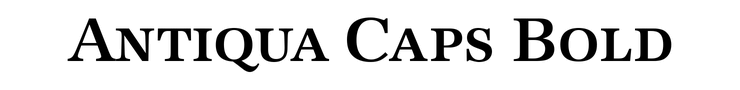 Antiqua Caps Bold