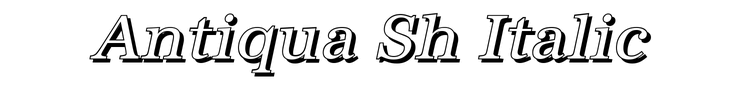 Antiqua Sh Italic