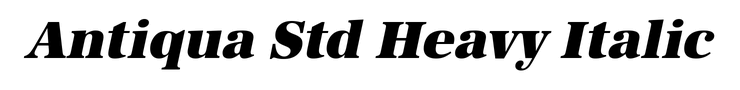 Antiqua Std Heavy Italic