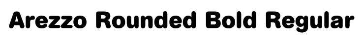 Arezzo Rounded Bold Regular