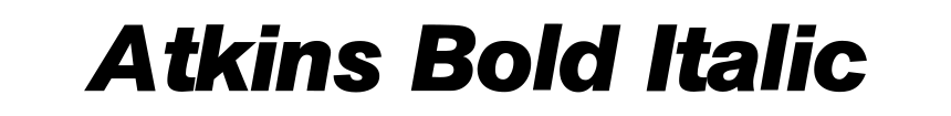 Atkins Bold Italic
