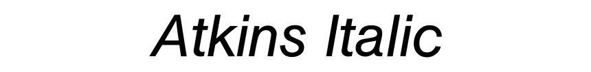 Atkins Italic