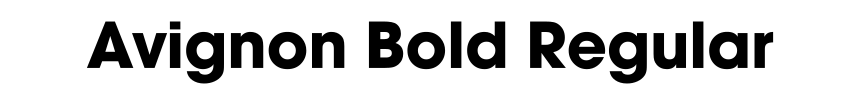 Avignon Bold Regular