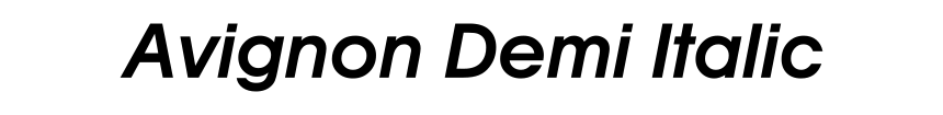 Avignon Demi Italic
