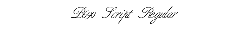 B690 Script Regular