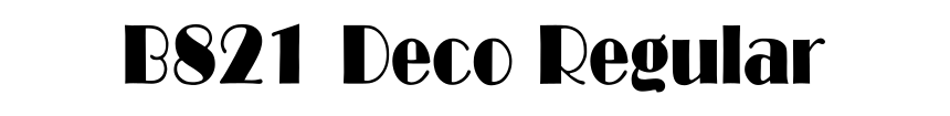 B821 Deco Regular