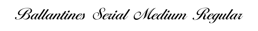 Ballantines Serial Medium Regular
