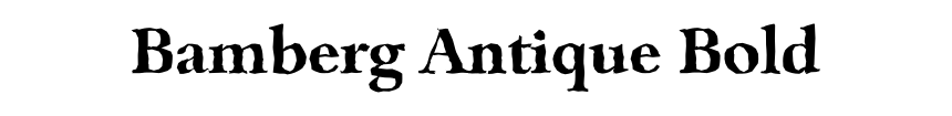Bamberg Antique Bold