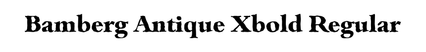 Bamberg Antique Xbold Regular