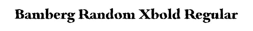 Bamberg Random Xbold Regular