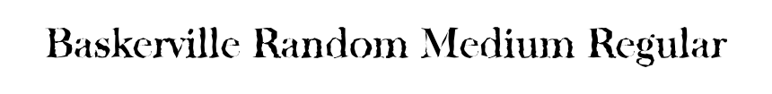 Baskerville Random Medium Regular