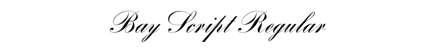Bay Script Regular