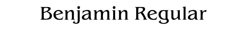 Benjamin Regular