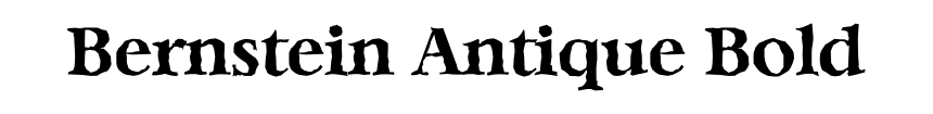 Bernstein Antique Bold