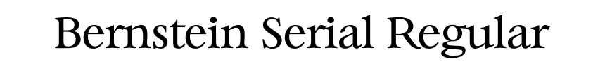 Bernstein Serial Regular