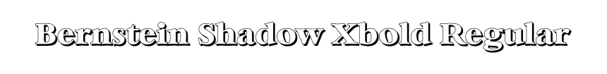 Bernstein Shadow Xbold Regular