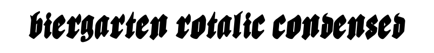 Biergarten Rotalic Condensed