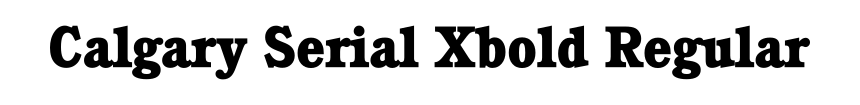 Calgary Serial Xbold Regular