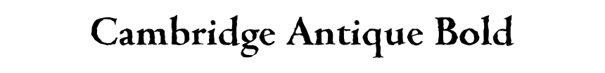 Cambridge Antique Bold