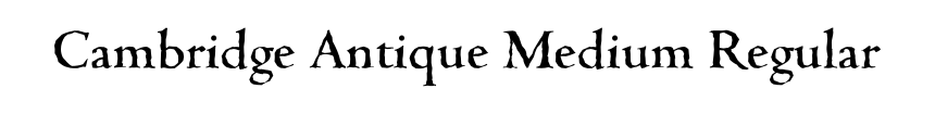Cambridge Antique Medium Regular