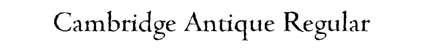 Cambridge Antique Regular