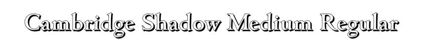 Cambridge Shadow Medium Regular