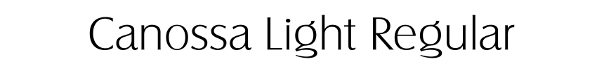 Canossa Light Regular