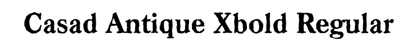 Casad Antique Xbold Regular