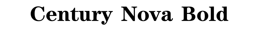 Century Nova Bold
