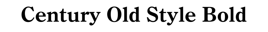 Century Old Style Bold