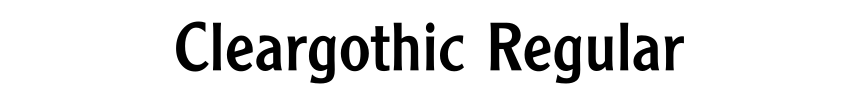 Cleargothic Regular