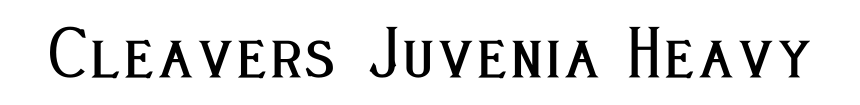 Cleavers Juvenia Heavy