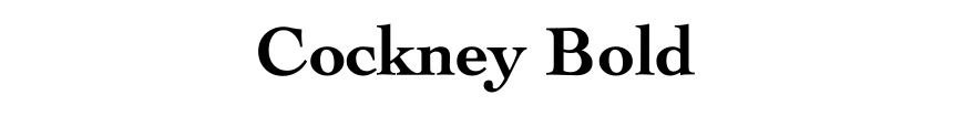 Cockney Bold