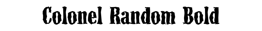 Colonel Random Bold