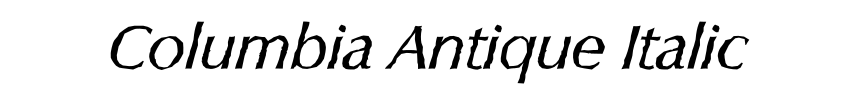 Columbia Antique Italic