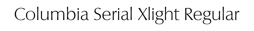 Columbia Serial Xlight Regular