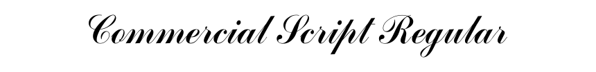 Commercial Script Regular