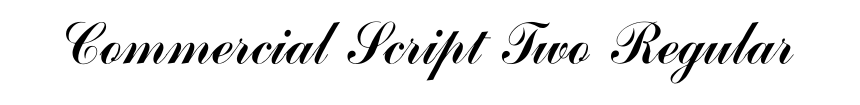 Commercial Script Two Regular
