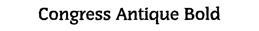 Congress Antique Bold
