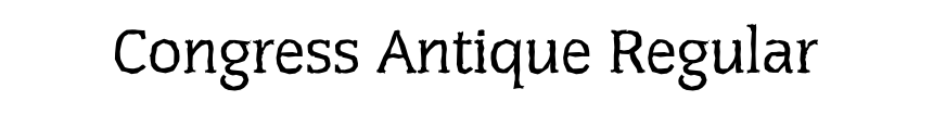 Congress Antique Regular