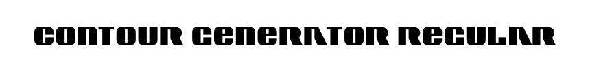 Contour Generator Regular
