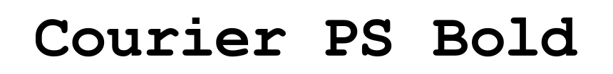 Courier PS Bold