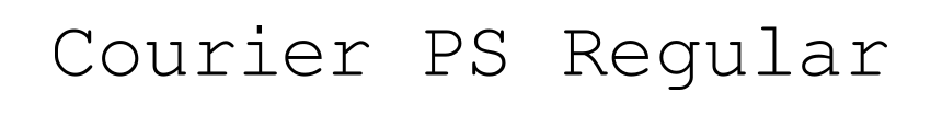 Courier PS Regular