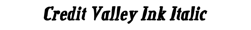 Credit Valley Ink Italic