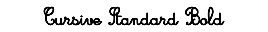Cursive Standard Bold